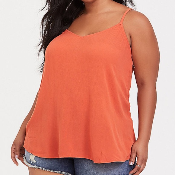 torrid Tops - Torrid Crinkled Gauze Swing Cami Size 00-Med/Large